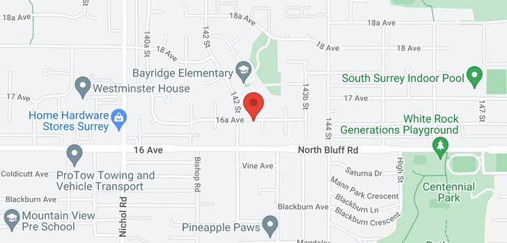 map of 14254 16A AVENUE